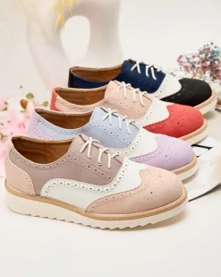 Clearance Damskie półbuty sznurowane Novlas Półbuty