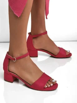 Outlet Damskie sandały na niskim obcasie SoftHeels Sandały Na Słupku