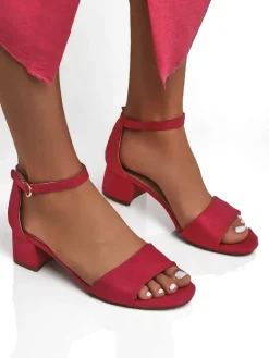 Outlet Damskie sandały na niskim obcasie SoftHeels Sandały Na Słupku