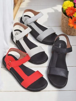 Best Damskie sandały na płaskiej podeszwie Lillia Sandały Płaskie