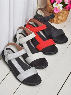 Best Damskie sandały na płaskiej podeszwie Lillia Sandały Płaskie