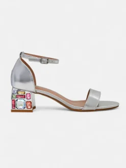 Discount Damskie sandały z ozdobnym obcasem Ballou Buty Na Wielkie Wyjście|Sandały Na Słupku