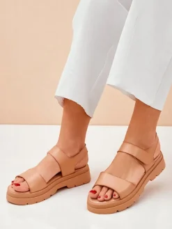 Best Damskie sandały na grubszej podeszwie Otvanna Sandały Płaskie