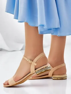 Best Damskie sandały na płaskiej podeszwie Aronies Ugc|Sandały Płaskie