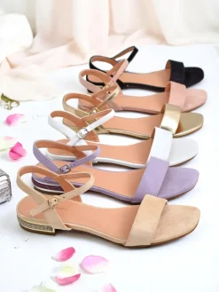 Best Damskie sandały na płaskiej podeszwie Aronies Ugc|Sandały Płaskie