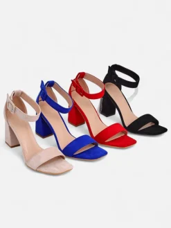 Clearance Damskie sandały eko zamszowe Ardeni Buty Na Wielkie Wyjście|Sandały Na Słupku