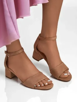 New Damskie sandały na niskim obcasie SoftHeels Sandały Na Słupku