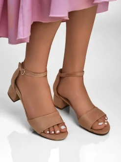 New Damskie sandały na niskim obcasie SoftHeels Sandały Na Słupku