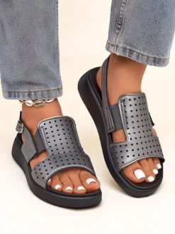 Outlet Damskie sandały na grubszej podeszwie BreezyStep Sandały Płaskie