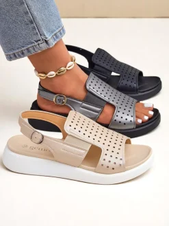 Outlet Damskie sandały na grubszej podeszwie BreezyStep Sandały Płaskie