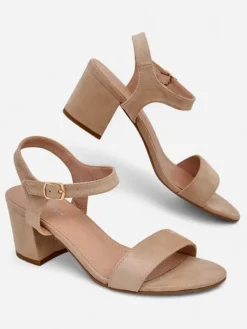 Hot Damskie sandały eko zamszowe Quarter Buty Na Wielkie Wyjście|Sandały Na Słupku