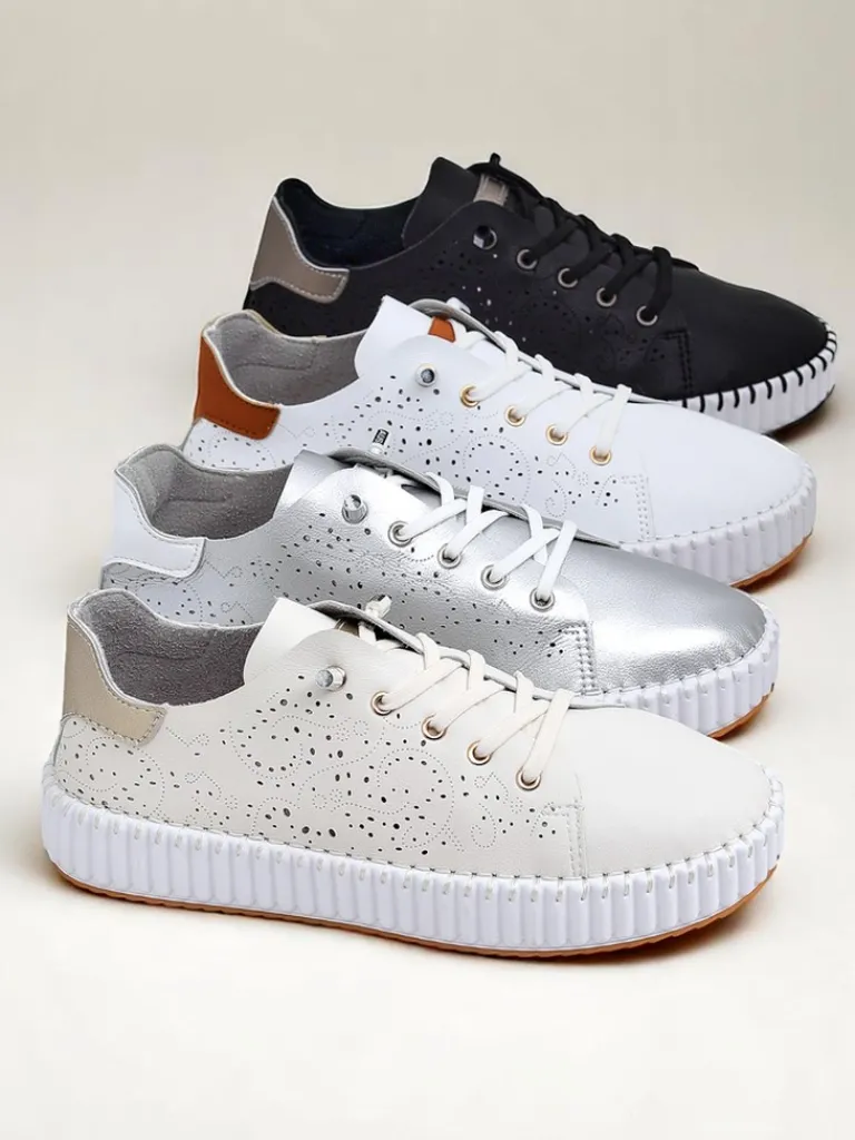 Clearance Damskie sneakersy ażurowe Luna Lace Damskie Sportowe|Sneakersy