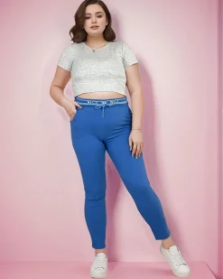 Best Damskie spodnie materiałowe PLUS SIZE Plus Size|Spodnie Materiałowe