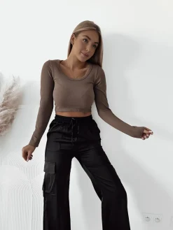 Outlet Damskie spodnie typu bojówki Spodnie Cargo