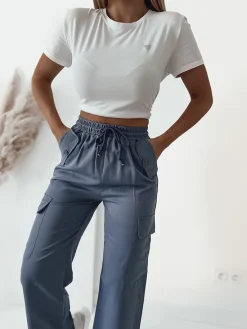 Outlet Damskie spodnie typu bojówki Spodnie Cargo