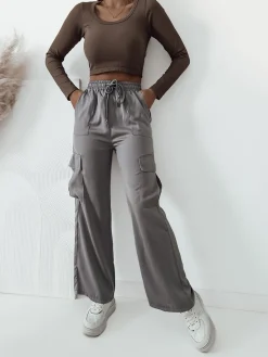 Best Damskie spodnie typu bojówki Spodnie Cargo