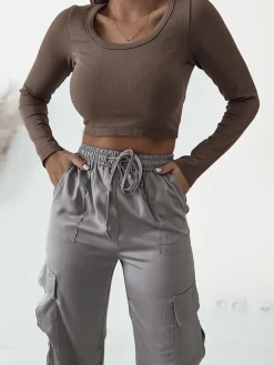Best Damskie spodnie typu bojówki Spodnie Cargo