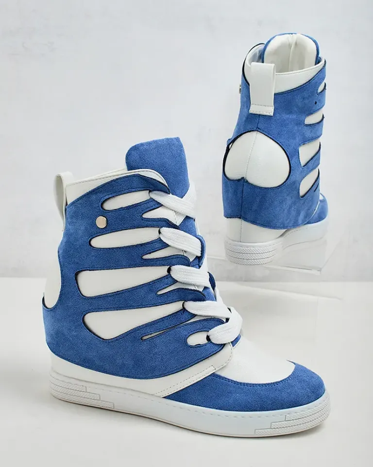 New Damskie sportowe botki na koturnie Pamstinsa Botki Bez Ocieplenia|Botki Na Koturnie