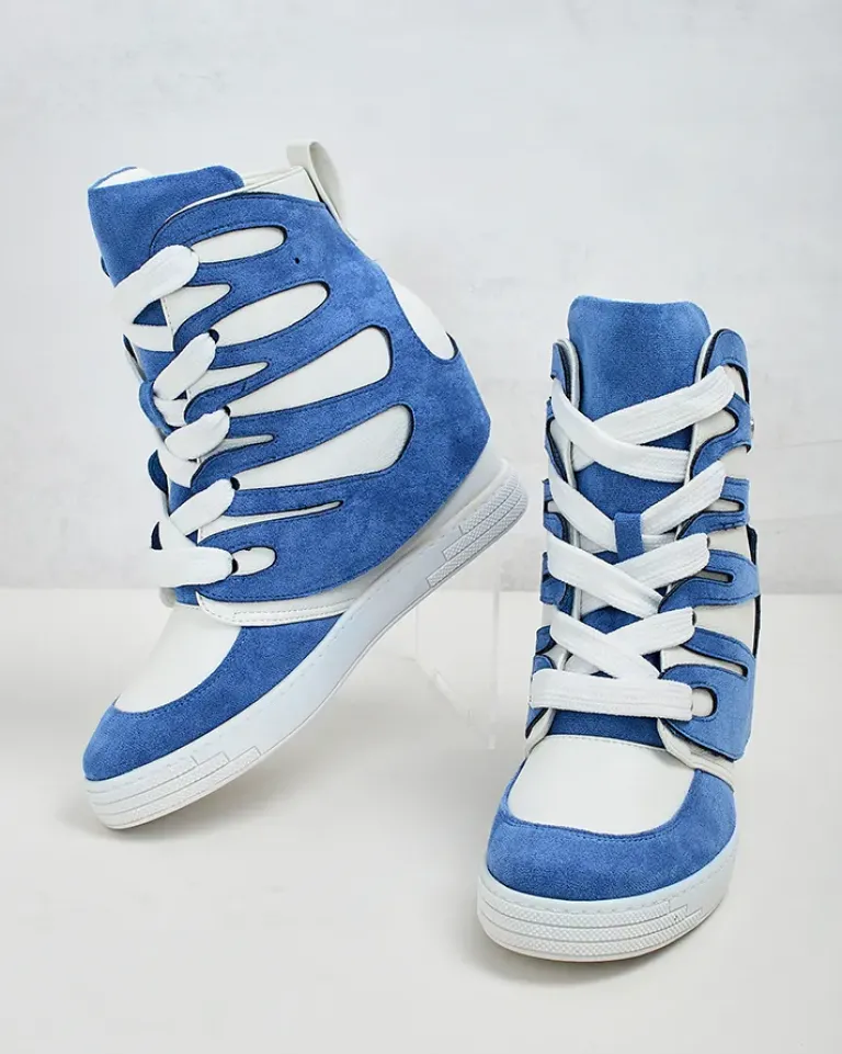 New Damskie sportowe botki na koturnie Pamstinsa Botki Bez Ocieplenia|Botki Na Koturnie