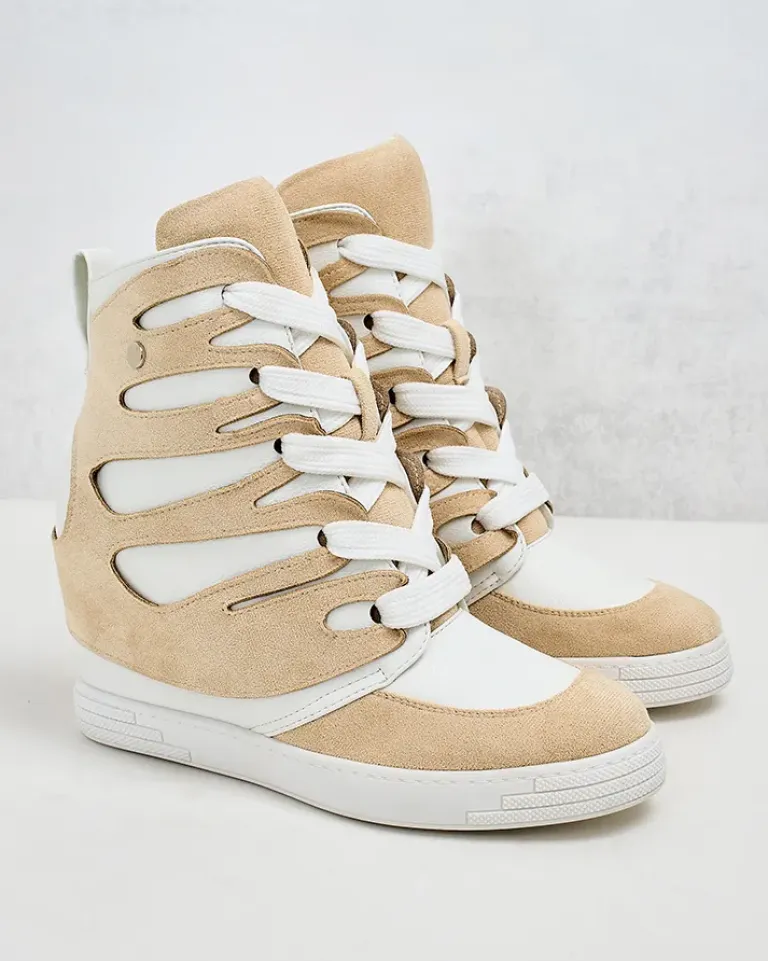 Hot Damskie sportowe botki na koturnie Pamstinsa Botki Bez Ocieplenia|Botki Na Koturnie