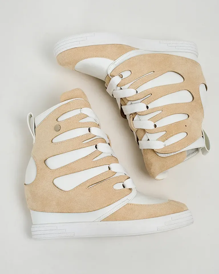 Hot Damskie sportowe botki na koturnie Pamstinsa Botki Bez Ocieplenia|Botki Na Koturnie