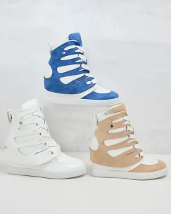 Hot Damskie sportowe botki na koturnie Pamstinsa Botki Bez Ocieplenia|Botki Na Koturnie