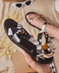 Sale Damskie sportowe sandały Geseta Sandały Płaskie