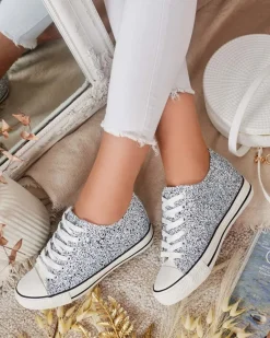 Outlet Damskie trampki na krytym koturnie Finia Trampki