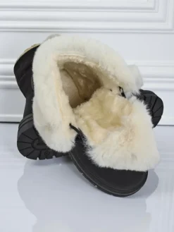 Online Damskie trapery z futerkiem Nasaha Trapery|Botki Sznurowane