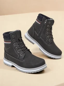 Outlet Damskie trapery Miszuz Trapery|Botki Sznurowane