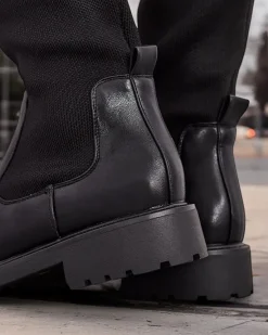 Best Damskie wsuwane kozaki Bifonus Kozaki Na Płaskim Obcasie|Kozaki Bez Ocieplenia