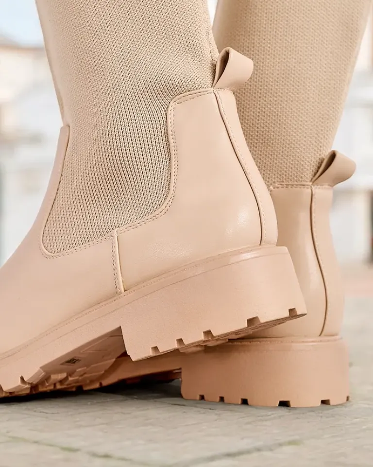 Discount Damskie wsuwane kozaki Bifonus Kozaki Na Płaskim Obcasie|Kozaki Bez Ocieplenia