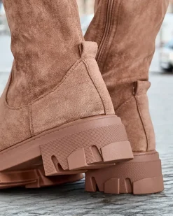 Online Damskie wsuwane kozaki za kolano Vianas Kozaki Na Płaskim Obcasie|Kozaki Bez Ocieplenia