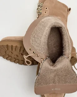 Outlet Damskie wysokie botki typu workery Sinno Workery|Botki Z Delikatnym Ociepleniem