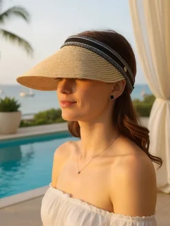 Clearance Daszek Przeciwsłoneczny Sunny Weave Damskie Czapki I Kapelusze