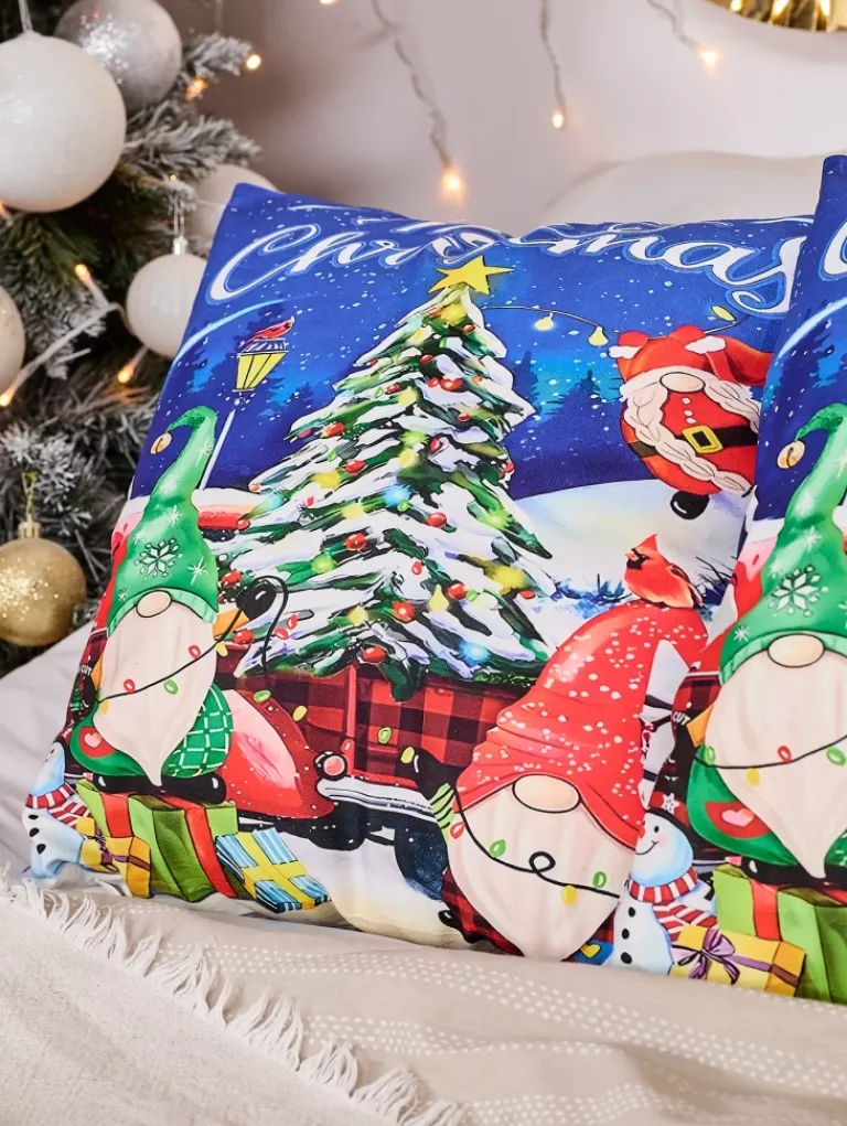 Clearance Dekoracyjna świąteczna poszewka na poduszkę Poduszki I Poszewki
