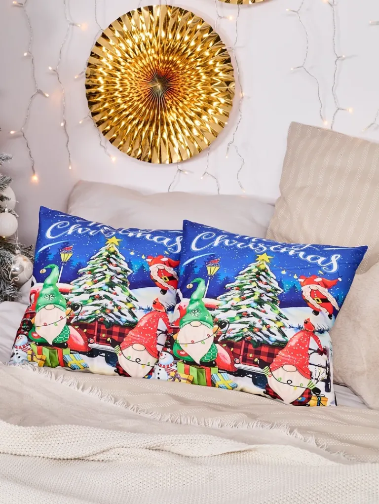 Clearance Dekoracyjna świąteczna poszewka na poduszkę Poduszki I Poszewki
