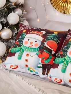 Dekoracyjna świąteczna poszewka na poduszkę Poduszki I Poszewki