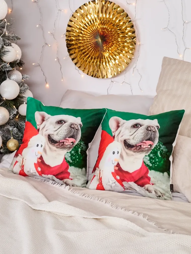 Outlet Dekoracyjna świąteczna poszewka na poduszkę Poduszki I Poszewki