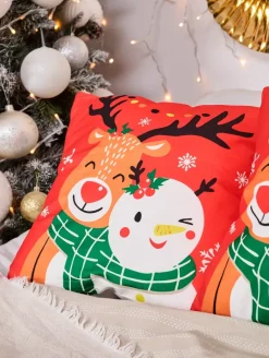 Sale Dekoracyjna świąteczna poszewka na poduszkę Poduszki I Poszewki
