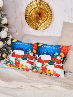 Best Dekoracyjna świąteczna poszewka na poduszkę Poduszki I Poszewki
