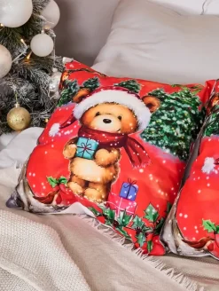 Discount Dekoracyjna świąteczna poszewka na poduszkę Poduszki I Poszewki