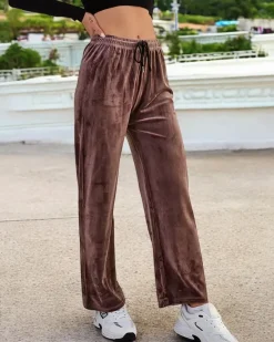 Sale Dresy damskie a'la welurowe Spodnie Dresowe