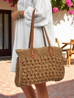 Online Duża słomiana torebka damska Coco Breeze Damskie Wiklinowe I Słomiane