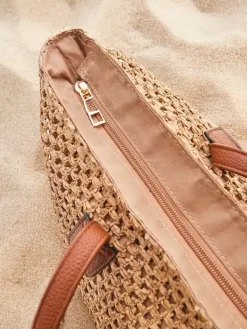 Sale Duża słomiana torebka damska letnia Damskie Wiklinowe I Słomiane