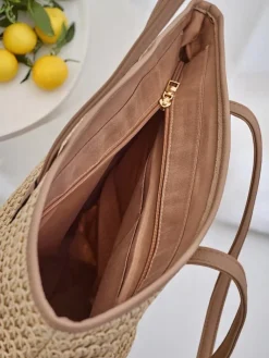 Clearance Duża słomiana torebka damska Solea Bag Damskie Wiklinowe I Słomiane