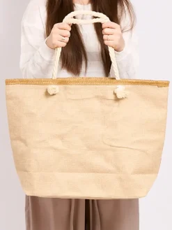 New Duża torba materiałowa z printem Damskie Materiałowe|Torby Plażowe