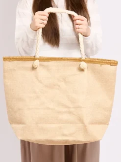 Online Duża torba materiałowa z printem Damskie Materiałowe|Torby Plażowe