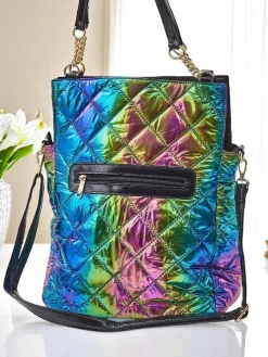 Duża torebka damska HoloQuilt Shopper Damskie Torebki Shoppers