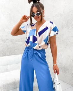 Best Długi kombinezon damski z printem Kombinezony